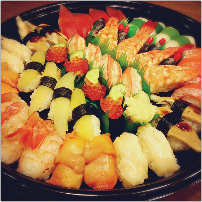 Seiko_m Hermoso plato de sushi