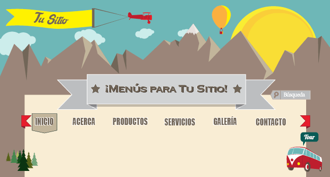 Funciones de los menús de navegación Funciones de los menús de navegación