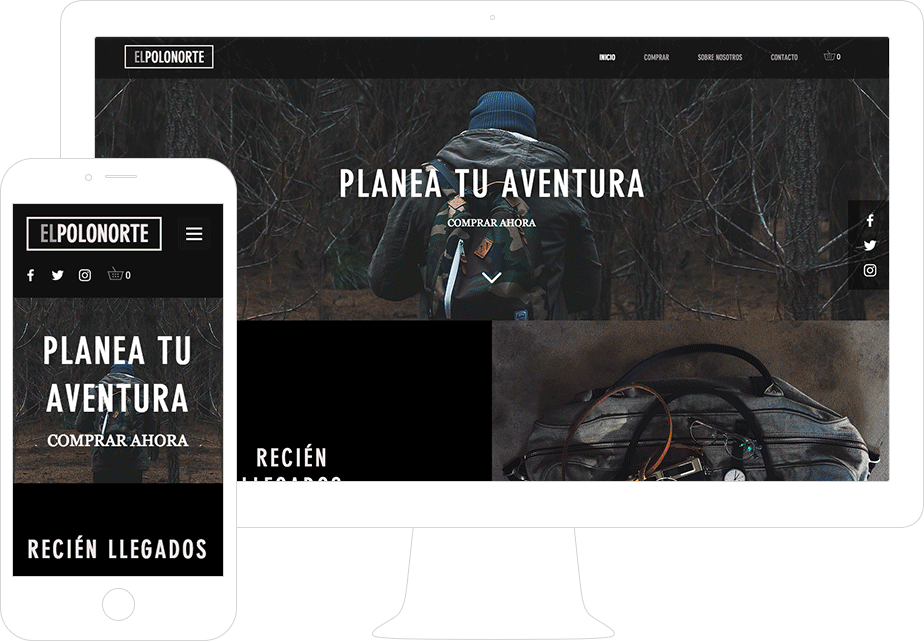 Páginas web con versión móvil Páginas web con versión móvil